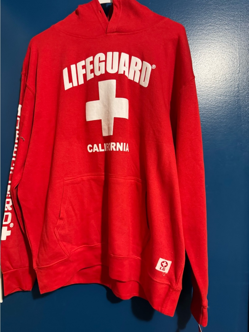 Lifeguard California Red Pullover Hoodie - Men's Graphic Hoodie